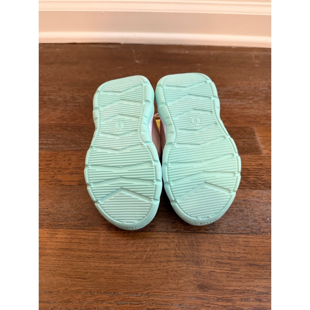 All in Motion Gennie Sneakers Kids Pink Mint Green Slip On Athletic Shoes Size 9 - Picture 7 of 7